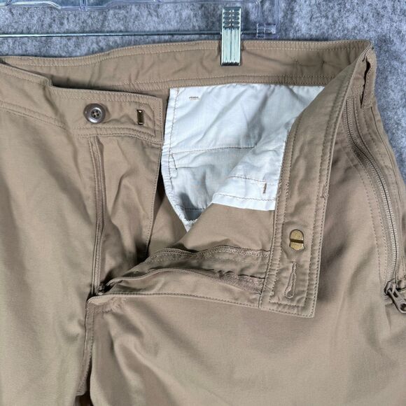 Clothing Arts Shorts Mens Size 36x10 Beige P Cubed Pick Pocket Proof Travel - Picture 5 of 11